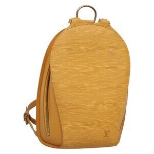 LOUIS VUITTON Epi Mabillon Backpack Yellow M52239 LV Auth ep10799